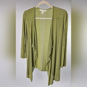 Luxe Olive Green Women's Cardigan